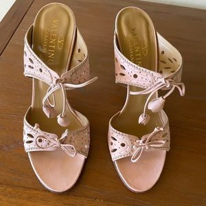 Valentino Garavani Lace Sandal Pump